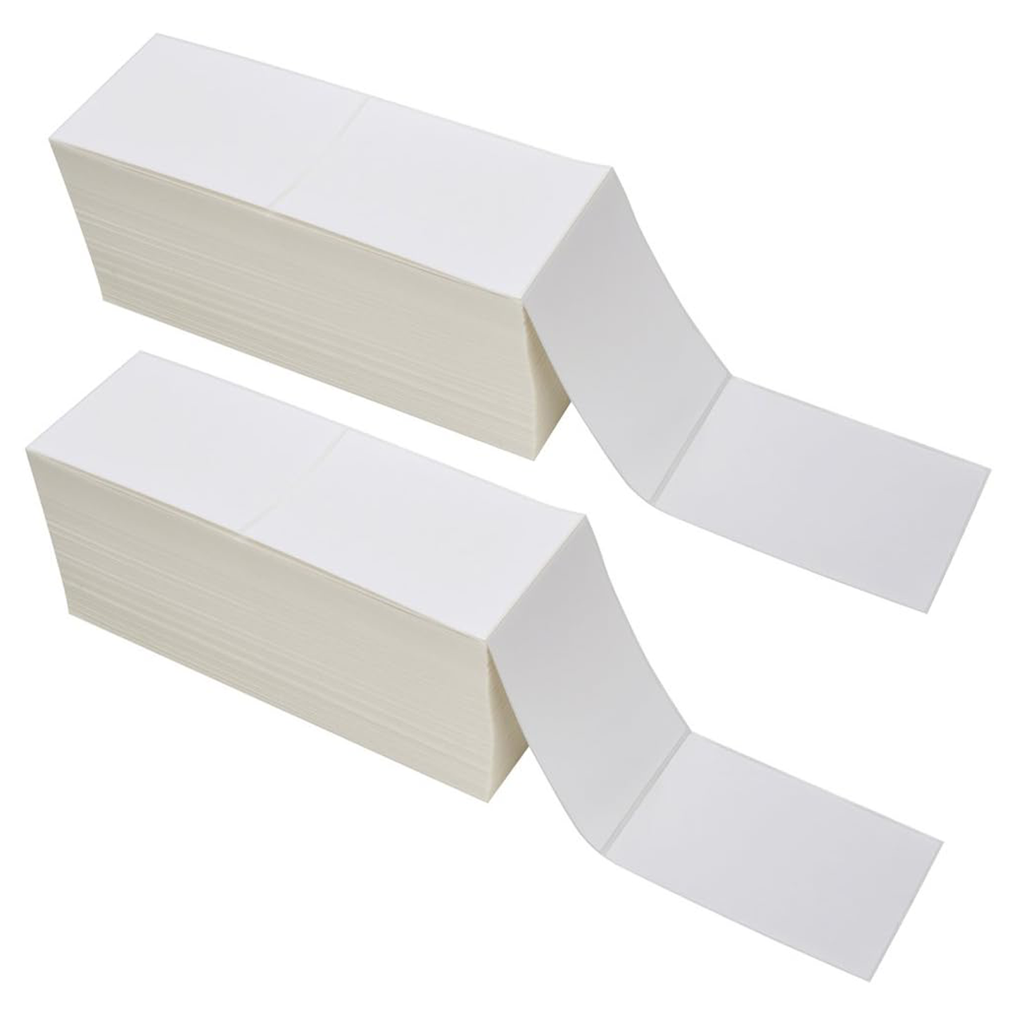 MilaMima 5,000 Pcs 4" x 6" Fanfold Thermal Shipping Labels | BPA-Free