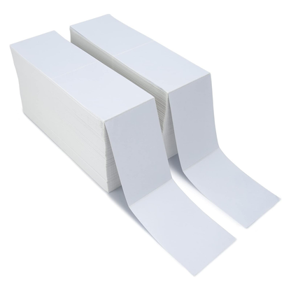 MilaMima 5,000 Pcs 4" x 6" Fanfold Thermal Shipping Labels | BPA-Free