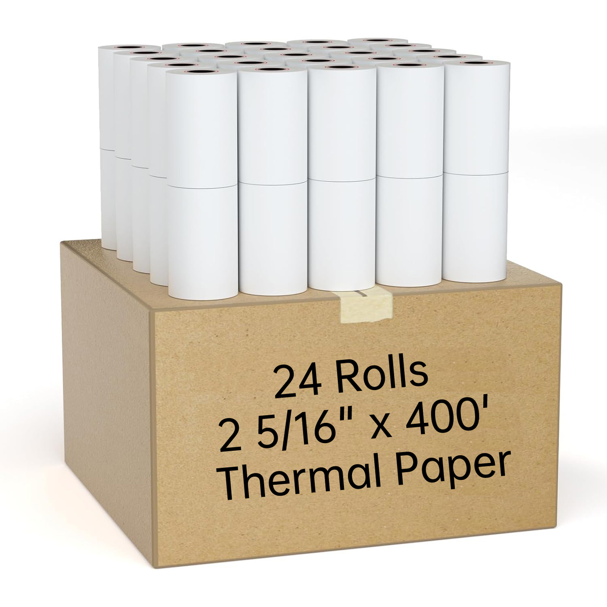 2 5/16" x 400' Gas Pump Thermal Paper 24 Rolls per Case