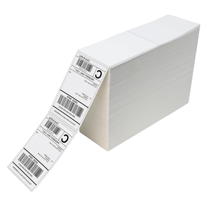 MilaMima 5,000 Pcs 4" x 6" Fanfold Thermal Shipping Labels | BPA-Free